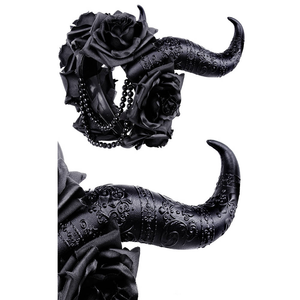 Restyle - Evil Queen Hörner Stirnband - Schwarz